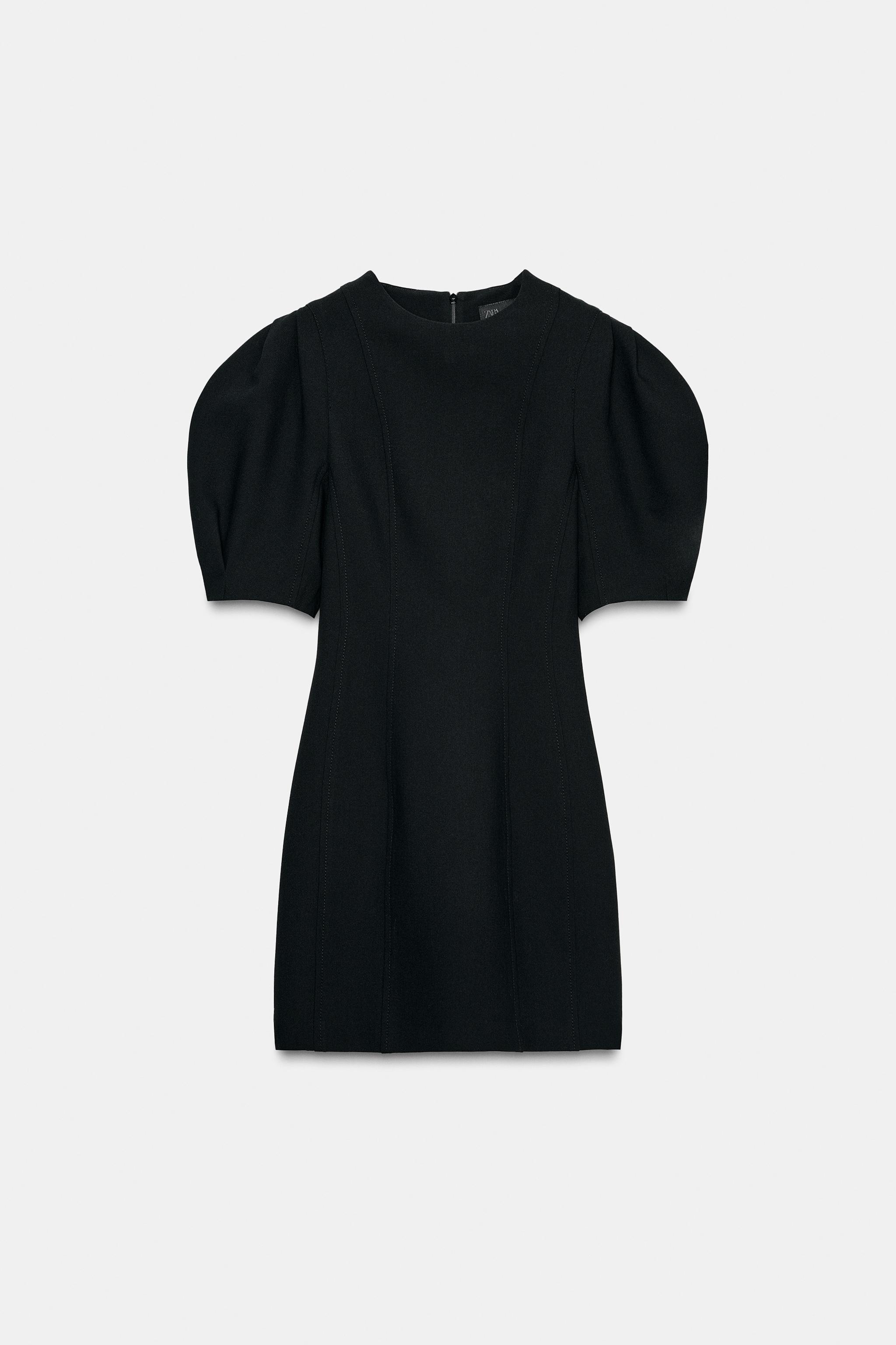 ROBE COURTE À MANCHES GLOBES